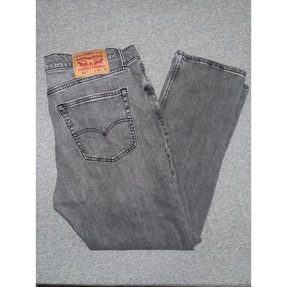 Levi's Other - Levi 514 Mens Straight Fit Gray Jeans Size 36x30 Denim Pant Stretch Buttery Soft